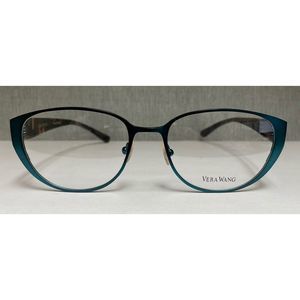 Vera Wang V 304 TL 52 Teal Full Rim Cat Eye Optical Frames